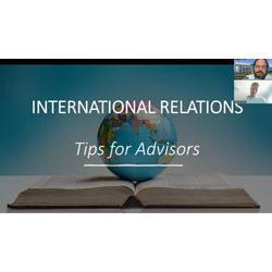 International Relations Tips for Advisors zoom